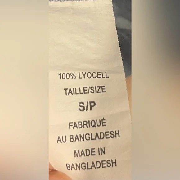 Suzy Shier Blue Sleeveless Dress small belted denim look - Picture 9 of 9